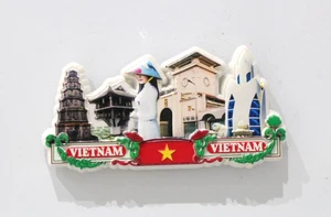 3D VIETNAM Magnet Fridge Decor Ha Noi Ho Chi Minh City Travel Memorise Gift - Picture 1 of 86