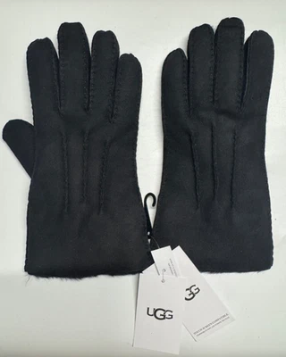 Guantes de piel de oveja UGG para hombre piel de oveja 3 puntos negro pantalla táctil GRANDES NUEVOS Foto 1 de 4