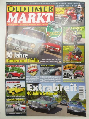 Oldtimer Markt November 2012 40 Jahre S Klasse Alfa Romeo Giulia To-8272 - Bild 1 von 4