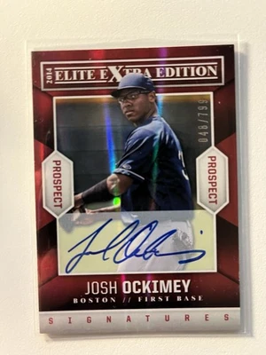 2014 Panini Elite Extra Edition - Prospects Josh Ockimey #59 Autographs /799... - Image 1 of 2