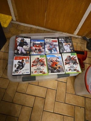 “Lot of 15 Mixed Sports Video Games PS2 Wii Xbox 360 PS3 PS4 Madden NBA NHL” - Image 1 of 3