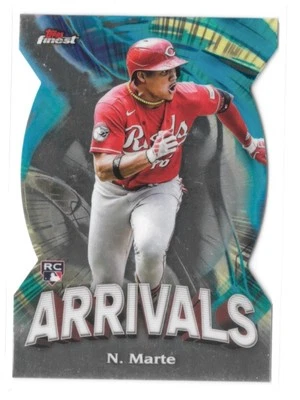 2024 Topps Finest - Arrivals Noelvi Marte #A-10 (RC) - Image 1 of 3