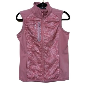 Ralph Lauren RLX Golf Vest Women’s S Pink Full Zip Farmington Country Club - Picture 1 of 8