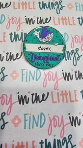 Disney Schneewittchen Dopey Zwerg Dateline Disneyland 1955 Presseausweis Mystery Pin - Bild 1 von 1