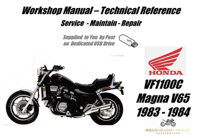 Honda VF1100C Magna V65  VF1100 Service Repair Workshop Manual USB  1983- 1984 - Image 1 of 4