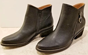 White Mountain Damen Stiefelette/schwarzes Leder/US-Größe 7,5 "NEU OHNE KARTON" - Bild 1 von 10