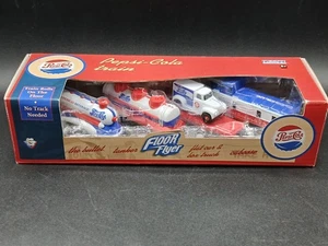 NISB PEPSI GEERBOX FLOOR FLYER TRAIN SET LIMITED EDITION SEALED HOTWHEELS - Bild 1 von 3