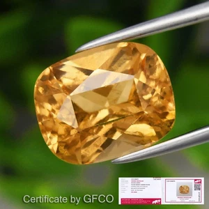 💎 Cuscino certificato GFCO 5,31ct Granato Grosso Arancio Naturale - Gemma Sri Lanka - Foto 1 di 5
