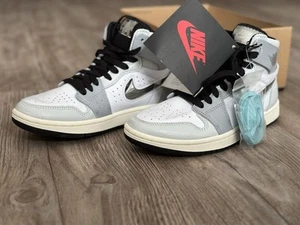Nike Air Jordan 1 Mid Neu White Silver Metallic Gr. 36,5 US 6   - Bild 1 von 6