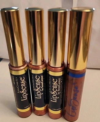 LipSense Premier Lipstick & Gloss By SeneGence  3 Sensuous Colors 1 Gloss Bundle - Image 1 of 4