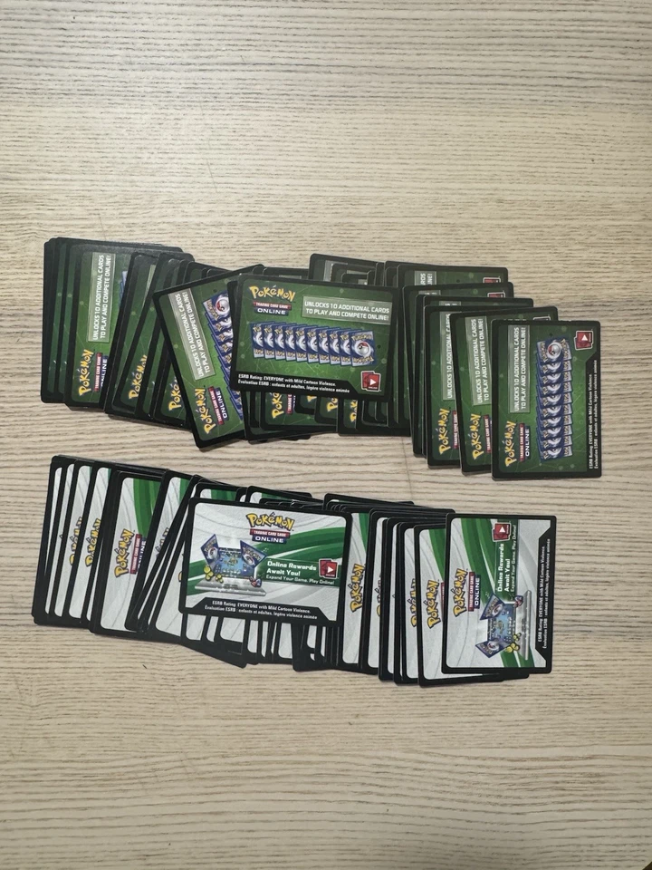 78x POKEMON UNUSED ONLINE TCG CODE CARDS - Image 1 of 1