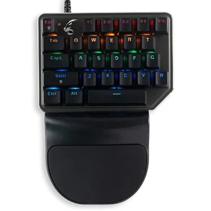 MediaRange MRGS100 Gaming Keypad Wired 27 Keys 8 Colour Modes Black/Silver - Picture 1 of 4
