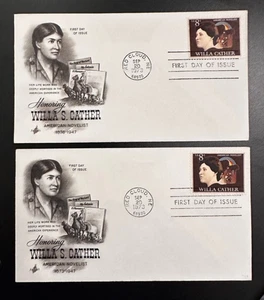 Sc 1487 Willa Cather ArtCraft variety set/2 dates SEV# 1-2 Black UA XF - Picture 1 of 4