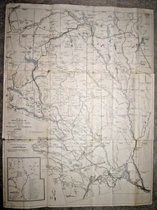 Vtg Maine Appalachian Trail Club Katahdin Region paper Map No. 3, 1953 - Picture 1 of 12
