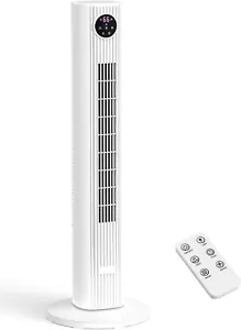 Tower Fan for Bedroom,90° Oscillating Fan with 12H Timer,37” - Picture 1 of 7