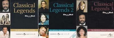 CLASSICAL LEGENDS 1 - 3 ( THE MAIL ON SUNDAY Newspaper 3 CD Set ) - Bild 1 von 4