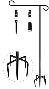 49 Inch Tall Garden Yard Flag Holder Stand with 5 Forked Base Fit 12 X 18 Sig... - Picture 1 of 8