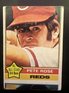 1976 TOPPS #240 PETE ROSE CINCINNATI REDS NL ALL STAR BASEBALL CARD - CUT ERROR - Picture 1 of 2