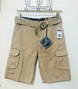 PANYC Boys Khaki Cargo Shorts Size 12 Star Ride Kids - Picture 1 of 12