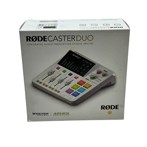 Rode Rodecaster Duo White Compact Integrated Audio Production Studio Creation - Picture 1 of 6