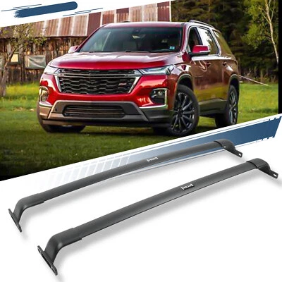 Barras transversales de techo 220 lbs para Chevy Chevrolet Traverse 2022-2025 aluminio  Foto 1 de 4