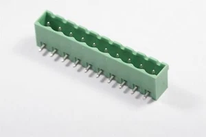 1757323 Phoenix PCD Terminal Block Feed-Through Header RA 10 Pos 1 Row 5.08mm TH - Picture 1 of 3