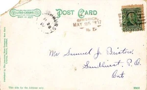 New York Limerick R.F.D. 1 1907 sl Typ 1 1824-1998 PC nach Kanada oben links Co - Bild 1 von 1