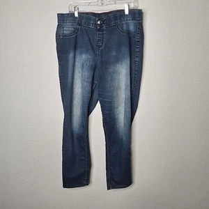 Lane Bryant Jegging Legging Style Womens Jeans Size 16 Dark Blue Slim Pull On - Picture 1 of 9