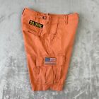 Denim & Supply Ralph Lauren Cargo Shorts Men 30 Orange USA Flag DS USRL Surplus