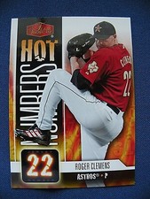 2006 Flair Showcase Baseball Hot Numbers Roger Clemens Houston Astros #HN-27