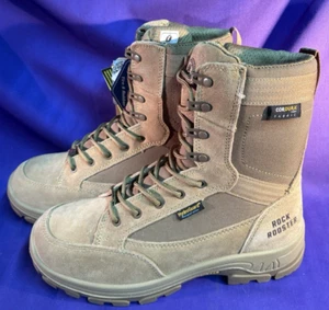 Rockrooster Woodland AB7010 MensTan Lace Up Work Boots Size 10.5 - Picture 1 of 13