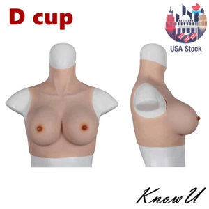 Hochgeschlossene Silikonbrust bildet falsche Brüste für Crossdresser Transgender D-Cup - Bild 1 von 12