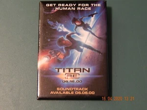 PÓSTER DE PELÍCULA TITAN AE JUNIO 16, 2000 PREPÁRATE PARA LA RAZA HUMANA BOTÓN PIN - Imagen 1 de 5