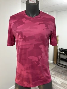 Men Champion Performance Pink Camo T Shirt Size Large Vintage Rare Active - Picture 1 of 4