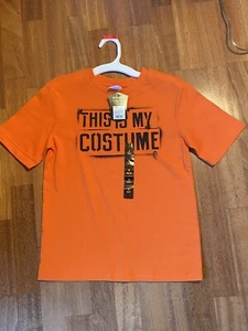 New NWT Kids Short Sleeved Orange Halloween T-shirt Costume Circo Size 6/7 - Picture 1 of 1