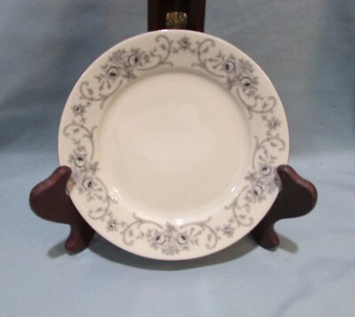 Nuevo de Lote Antiguo Johann Haviland Renania Danubio Pan Mantequilla Plato 6" Borde Platino Foto 1 de 4