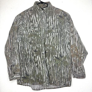 Vintage Gander Mountain Realtree Camo Heavy Flannel Shirt Size XL Tall USA - Bild 1 von 9
