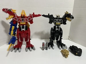 Power Rangers Dino Super Charge Deluxe Megazord Bandai Black T Rex Incomplete - Picture 1 of 11