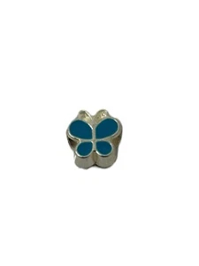 Dije mariposa vidrio esmalte azul - Imagen 1 de 4