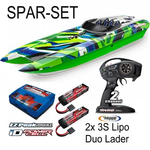 Traxxas TRX57046-4GRNR Catamaran DCB M41 Racing Boat Brushless Green SPAR-SET 2 - Picture 1 of 3