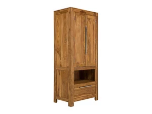 Kleiderschrank Stark 2-türig Holz Palisander braun Flurschrank Wäscheschrank neu - Bild 1 von 11