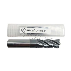 HRC60° 14mm 14×80×4Flauta CNC molino final endurecedor cortador fresado corte corte herramienta de torneado - Imagen 1 de 7