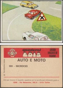 AUTO E MOTO EDIS N. 309 INCROCIO - FIGURINA 1968 NEW - Imagen 1 de 1