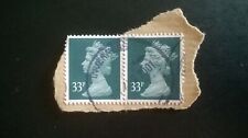 2 GB USED 33p VARY GREEN MACHIN SG Y1696 STAMPS AUG 2001 INVERNESS POSTMARK VARY