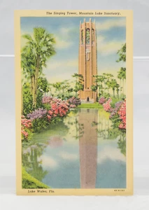 Postal The Singing Tower Mountain Lake Sanctuary Lake Wales Florida FL - Imagen 1 de 2