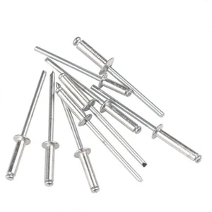 POP RIVETS ALUMINIUM STEEL DOME HEAD BLIND 3mm,3.2mm,4mm,4.8mm,5mm,6mm STANDARD - Picture 1 of 66