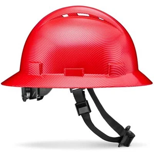 Full Brim Vented Carbon Fiber Design Matte Finish Construction OSHA H... - Picture 1 of 9