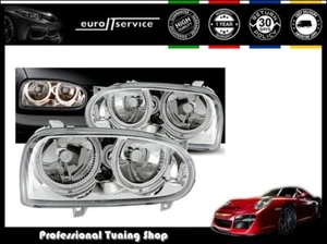 Phares Avant LPVW01 VW GOLF MK III 1991-1993 1994 1995 1996 1997 ANGEL EYES - Imagen 1 de 2