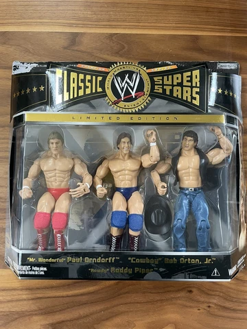 WWE Classic Superstars 3 Pack Paul Orndorff Bob Orton Jr. Rowdy Roddy Piper Cover