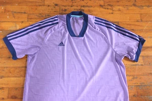 Maglia calcio XL SLIM/FIT ADIDAS AEROREADY 3 righe viola Nora Vasconcellos - Foto 1 di 9
